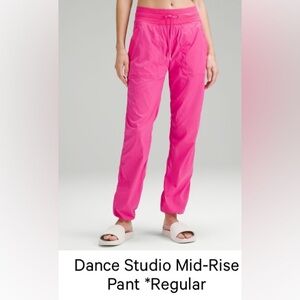 Lululemon Dance Studio Mid Rise Pants Sonic Pink sz12